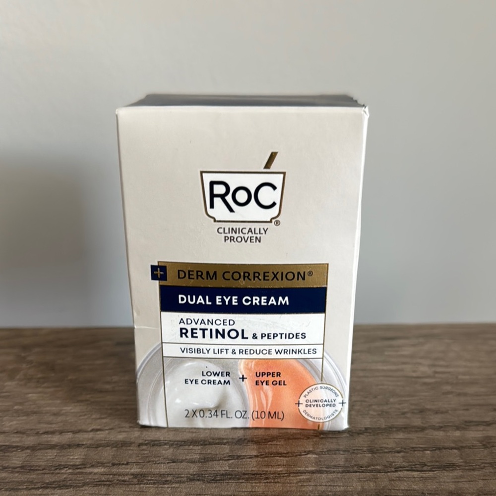 RoC Derm Correction Dual Eye Cream with Retinol and Peptides